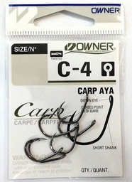 Крючки для рыбалки Owner Carp №53264/С-4 №8 9шт