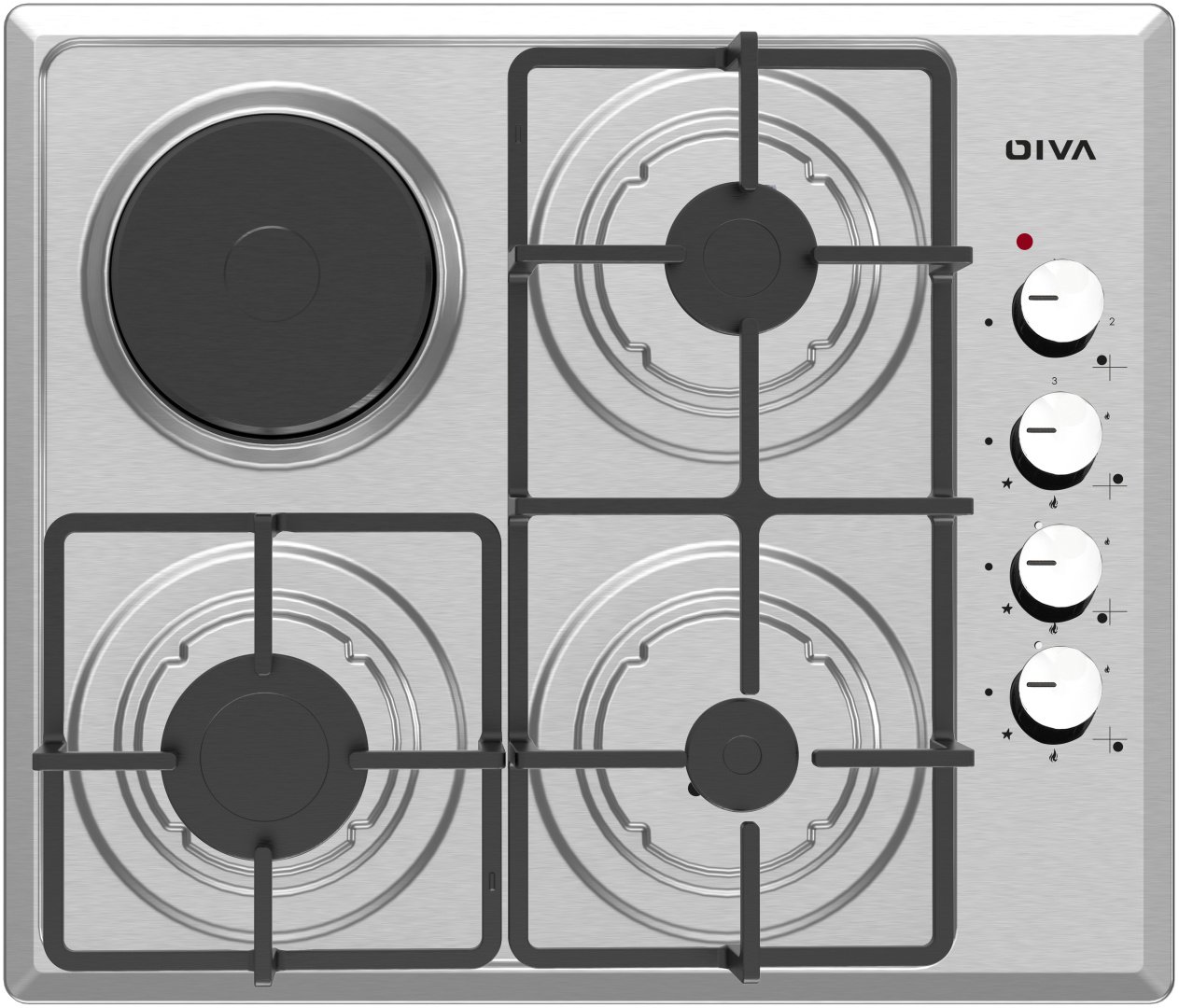 Варочная поверхность OIVA M6-31BF Iron серебристый купить,NaN