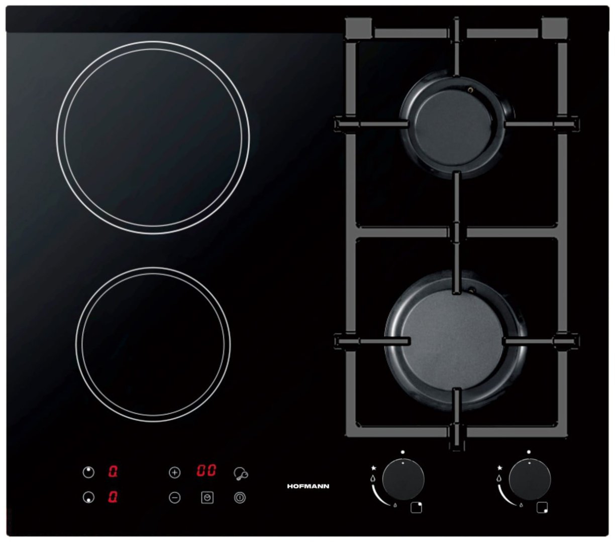 Варочная поверхность Hofmann CTBS622CC/HF черный купить,NaN