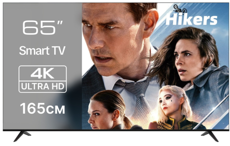 Телевизор Hikers 65" 65FZ LED 4K UHD Black купить,NaN