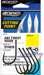 Крючки для рыбалки Owner Aki Twist BC №3/0 6шт