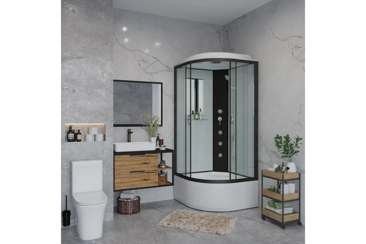 Душевые кабинки Niagara NG-6709-14G 100х100х215см купить,NaN