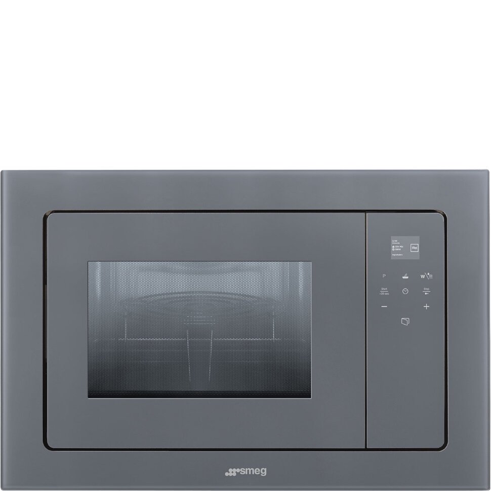 Встраиваемая микроволновая печь Smeg FMI120S2 серая