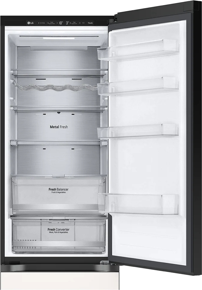 Холодильник LG GC-B509QG9M бежевый