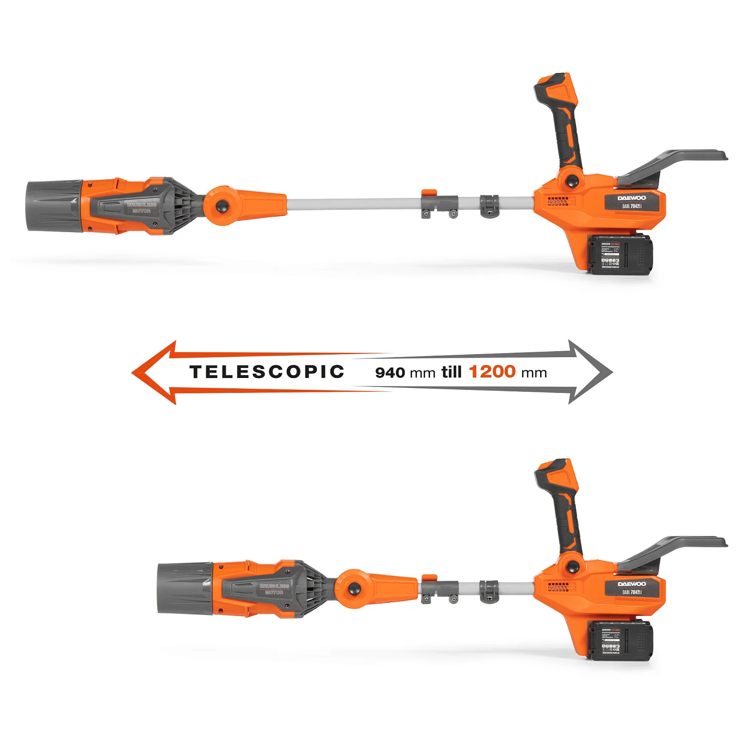 Воздуходувка Daewoo DABL 7042Li SET оранжевая купить,NaN