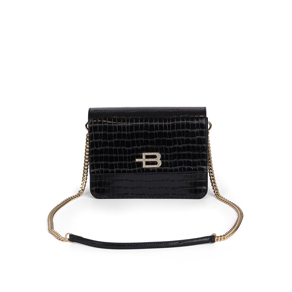 Сумка Baldinini Medium flap bag Caroline G1DPWGA40042999 черная купить,NaN