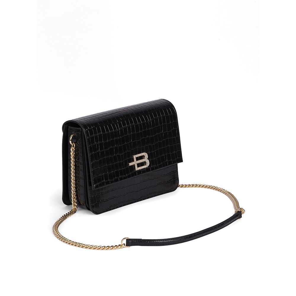 Сумка Baldinini Medium flap bag Caroline G1DPWGA40042999 черная купить,NaN