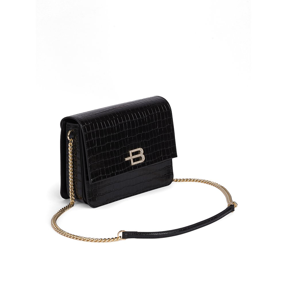 Сумка Baldinini Medium flap bag Caroline G1DPWGA40042999 черная купить,NaN