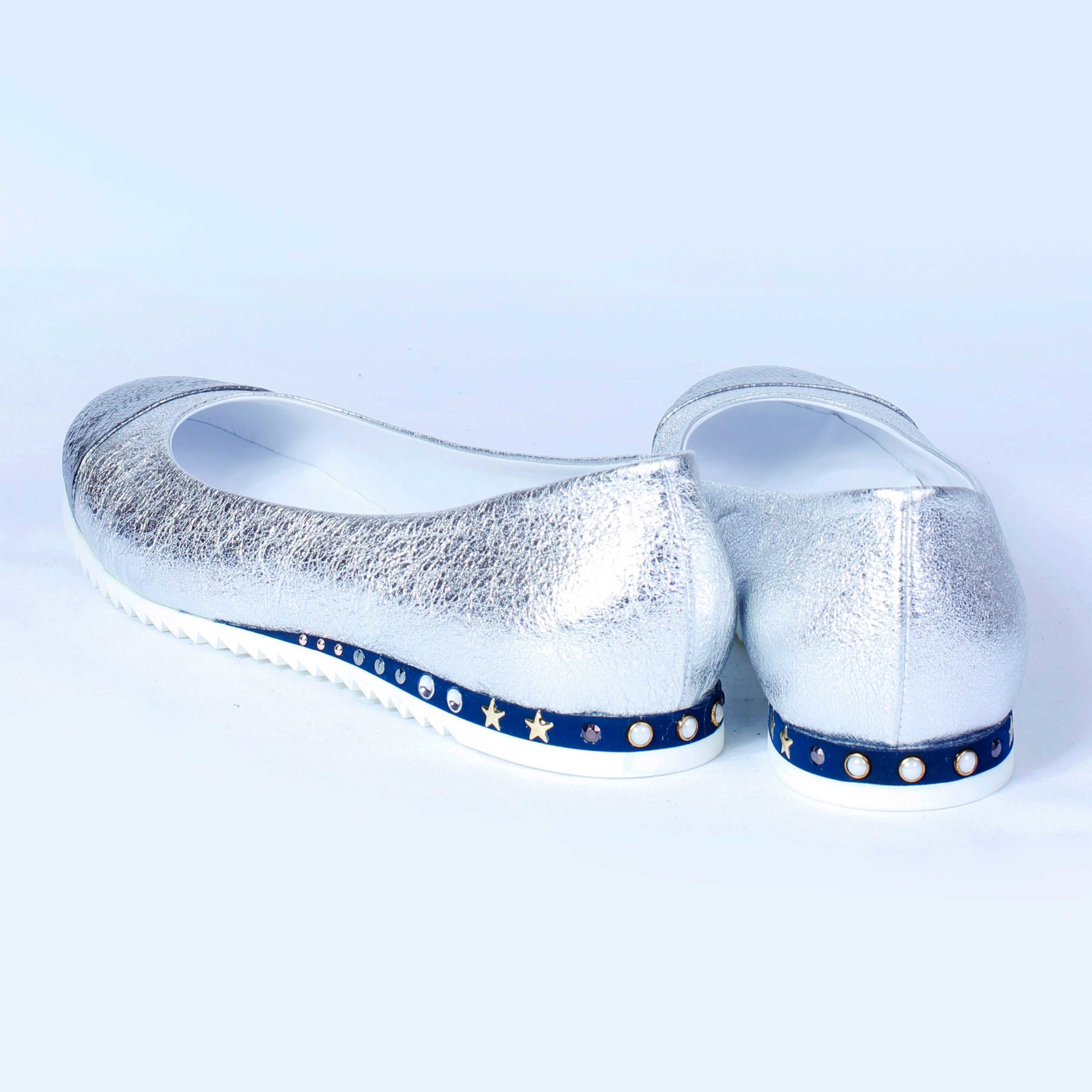 Балетки Gilda Tonelli 741 SGOC.C.FUCILE silver 37.5  купить,NaN