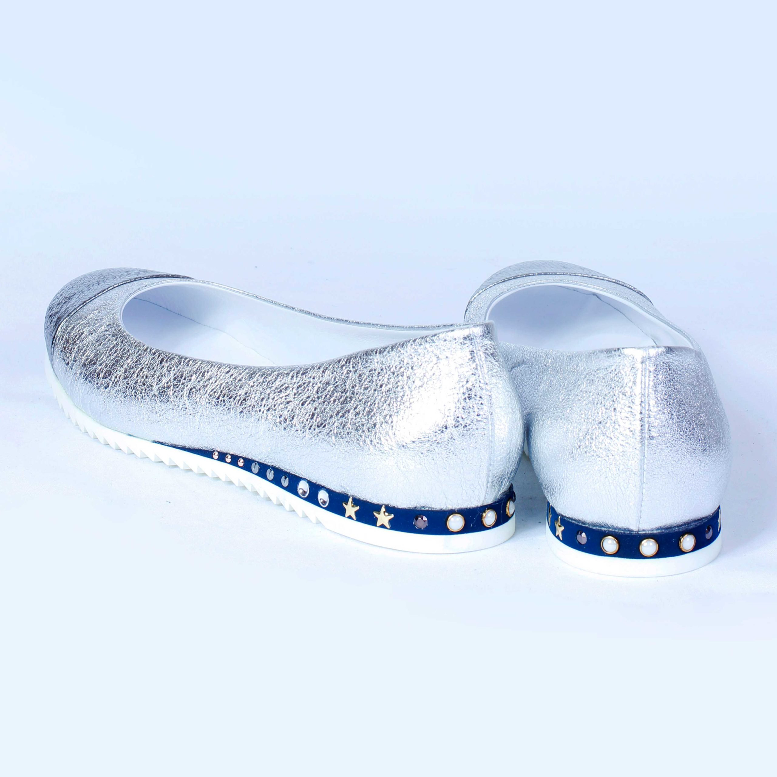 Балетки Gilda Tonelli 741 SGOC.C.FUCILE silver 37.5  купить,NaN