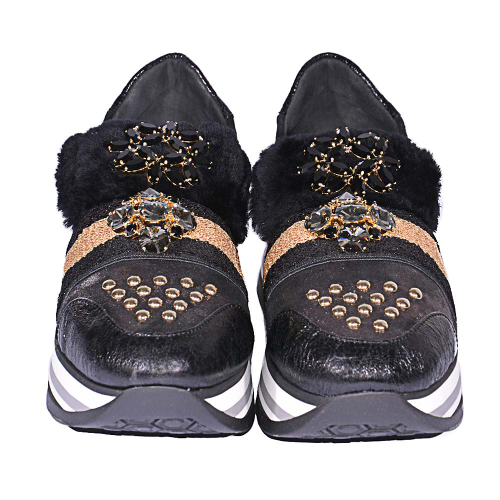 Слипоны Baldan 2909 black-golden 38 купить,69000