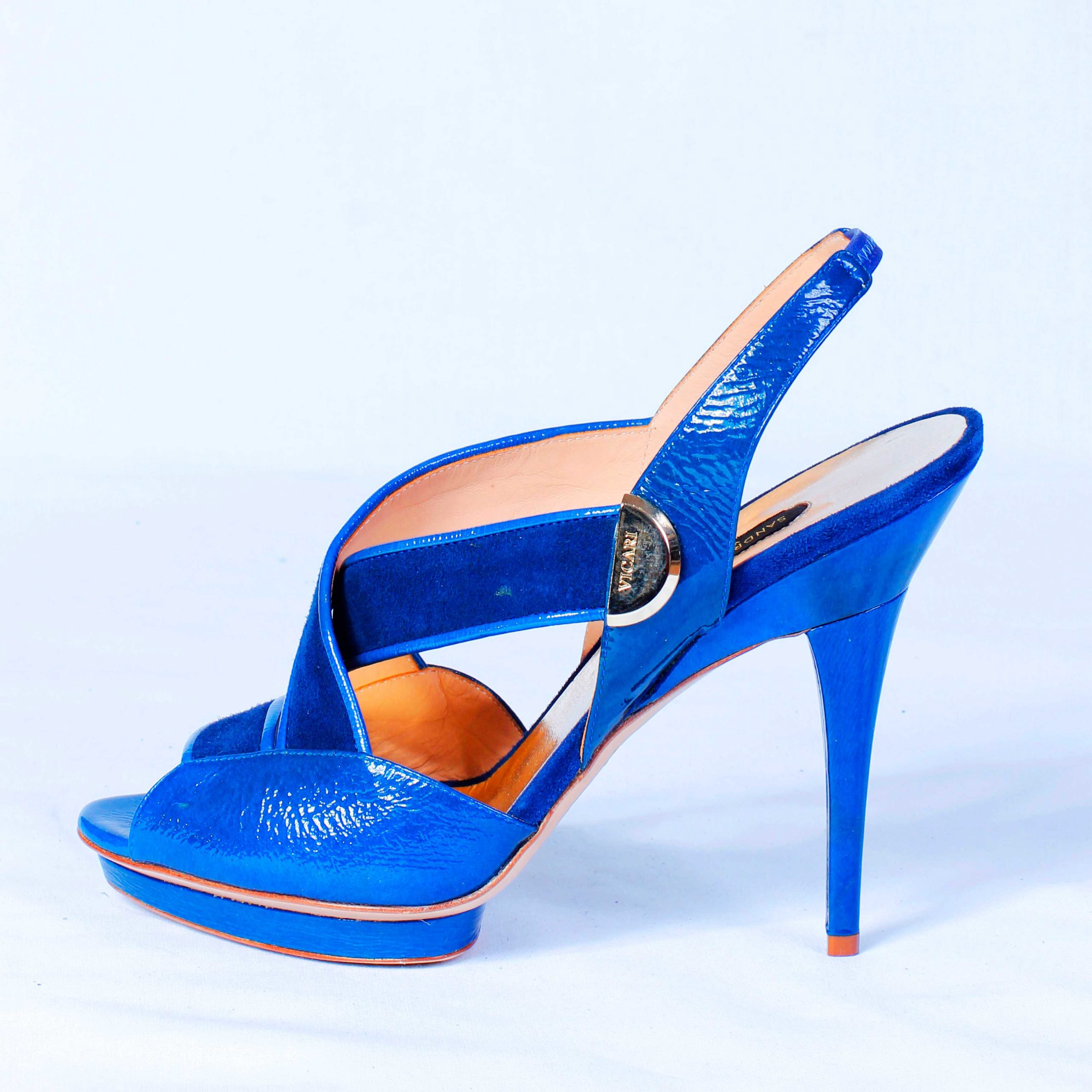 Босоножки Sandro Vicari 7888 6 110 blue 38.5 купить,NaN