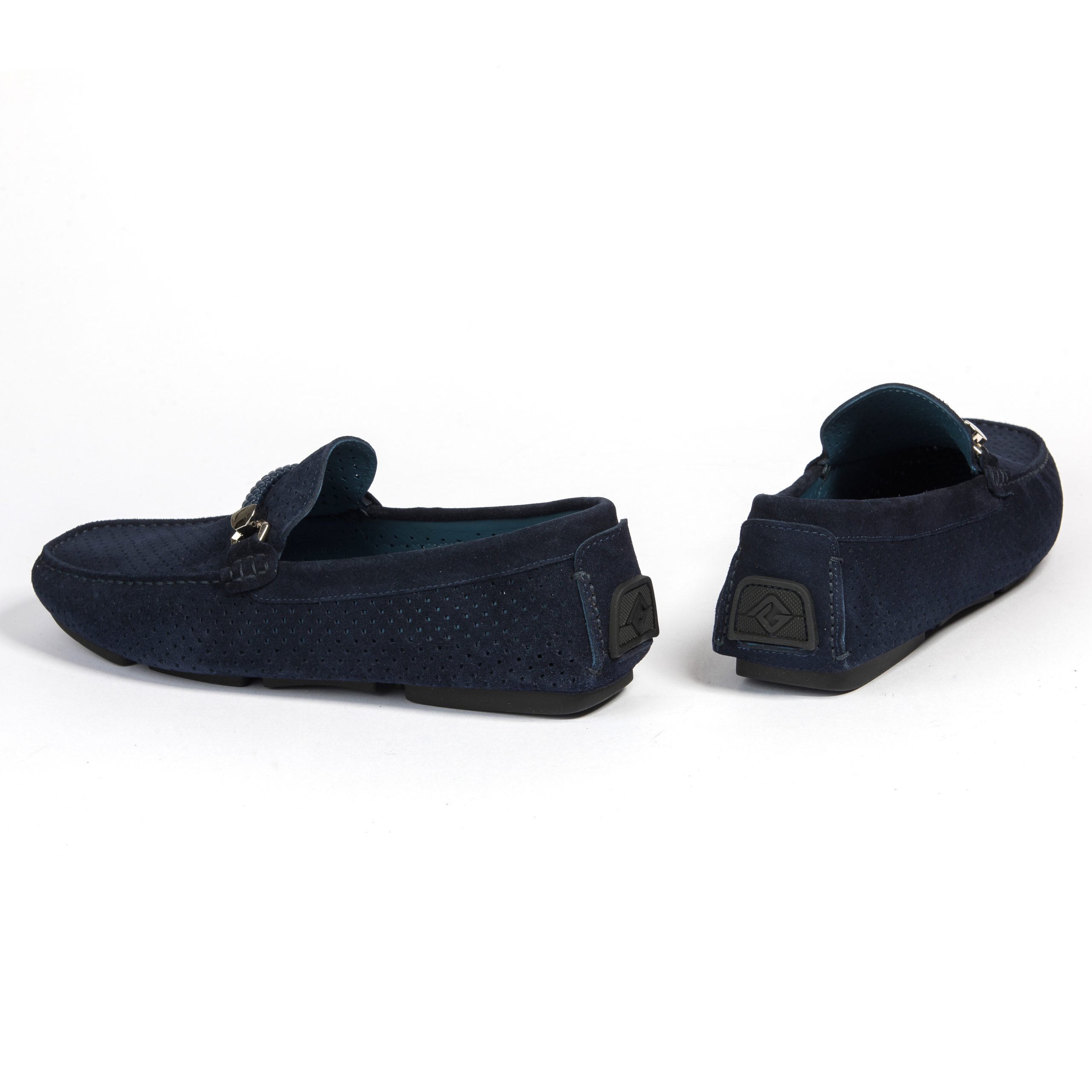 Мокасины Lucaguerrini 11992 blue 44  купить,0