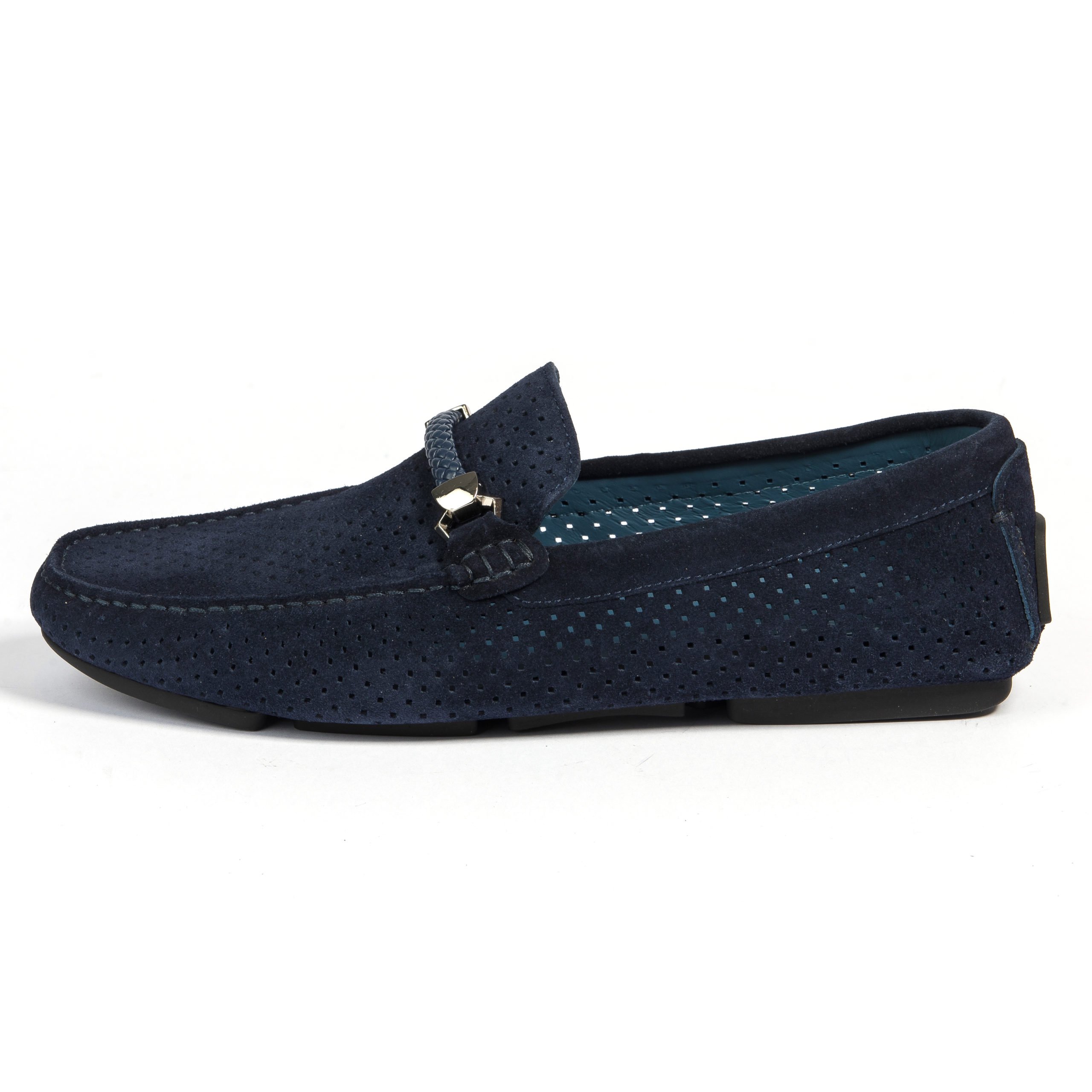 Мокасины Lucaguerrini 11992 blue 44  купить,0