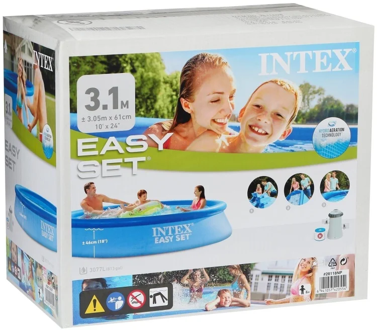 Бассейн надувной Intex Easy Set 28118NP 305 см синий - ForteMarket Бассейн надувной Intex Easy Set 28118NP 305 см синий купить,0