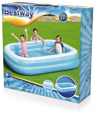 Бассейн надувной Bestway 54006, 262x175x51 см купить,NaN