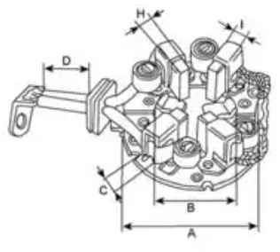 Щетки стартера Cargo BSX159-160 4шт купить,NaN