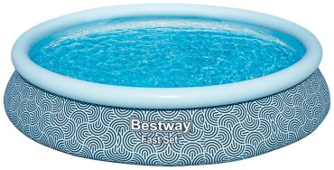 Бассейн надувной Bestway 57313, 457x457x84 см купить,NaN