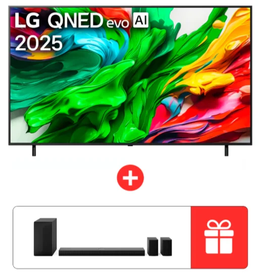 Телевизор 75" LG 75QNED86A6A QNED 4K UHD Black + Звуковая панель LG S70TR Black