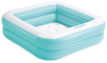 Бассейн надувной Intex 57100 голубой, 86x86x25 см