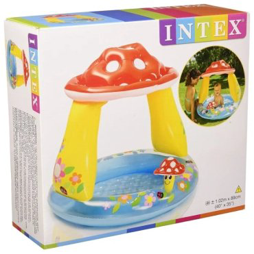 Бассейн надувной Intex Mushroom Baby 57114, 102x102x13 см купить,14000