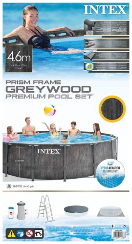 Бассейн каркасный Intex GreyWood Prism Frame Premium Pool Set 26742 NP, 457x457x122 см - ForteMarket Бассейн каркасный Intex GreyWood Prism Frame Premium Pool Set 26742 NP, 457x457x122 см купить,0