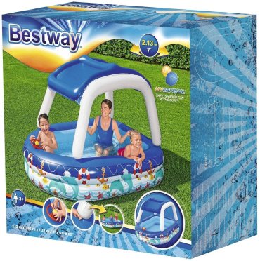 Бассейн надувной Bestway Sea Captain Family Pool 54370, 213x155x132 см купить,NaN