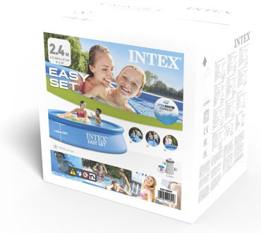 Бассейн надувной Intex 28108 NP, 244x244x61 см купить,NaN