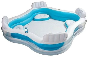 Бассейн надувной Intex Swim Center Family Lounge 56475, 229x229x66 см купить,NaN