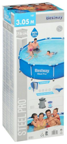 Бассейн каркасный Bestway 56679, 305x305x76 см