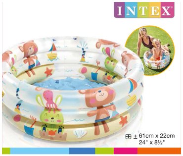 Бассейн надувной Intex 57106 NP, 61x61x22 см купить,0