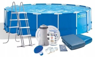 Бассейн каркасный Intex Frame Set/28242, 457x457x122 см