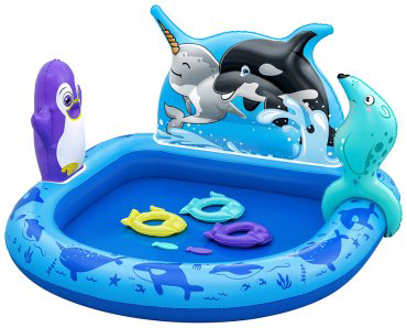Бассейн надувной Bestway Polar Pals 53156, 134x131x20 см купить,NaN