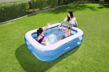 Бассейн надувной Bestway Blue Rectangular Family 54005 450л купить,NaN