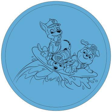 Бассейн надувной Happy people Paw Patrol 16321, 122x23 см