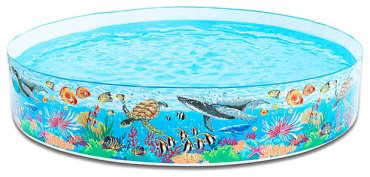 Бассейн жесткий Intex Coral Reef 58472, 244x244x46 см купить,NaN