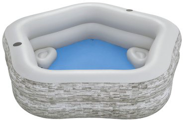 Бассейн надувной Bestway 54423, 213x206x53 см купить,NaN