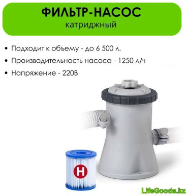 Бассейн каркасный Intex 10147 NP, 305x305x76 см купить,NaN