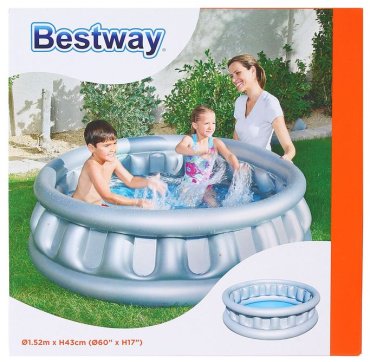 Бассейн надувной Bestway Космический корабль, 152x152x43 см купить,NaN