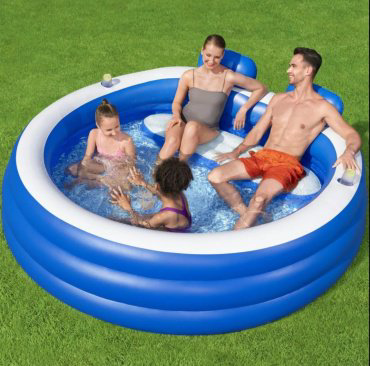 Бассейн надувной Bestway Splash Paradise , 231x219x79 см купить,NaN