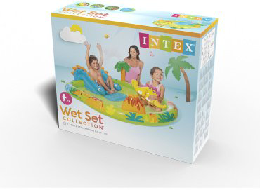 Бассейн надувной Intex Little Dino 57166 NP, 191x152x15 см купить,19200