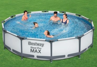 Бассейн каркасный Bestway 56706, 366x366x76 см купить,55971