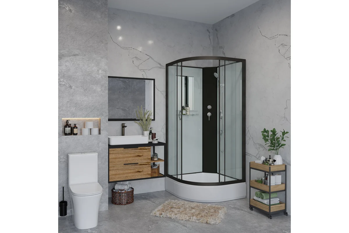 Душевая кабина Niagara NG-6703-14BK 80х80х200см купить,356508