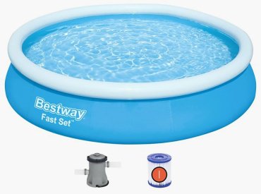 Бассейн надувной Bestway Fast Set 57274 5377л - ForteMarket Бассейн надувной Bestway Fast Set 57274 5377л купить,0