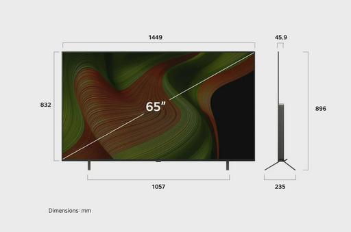 Телевизор 65" (165 см) LG OLED65B5RLA OLED UHD Brown Black