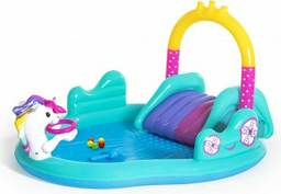 Бассейн надувной Bestway Magical Unicorn Carriage 53097, 274x198x137 см