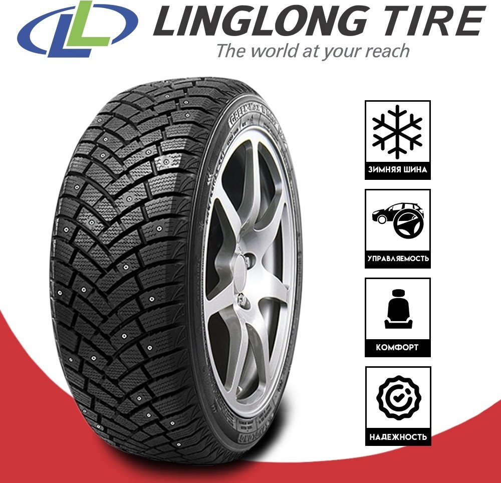 Linglong Green-Max Winter Grip 185/55 R15 86T с шипами купить,39000