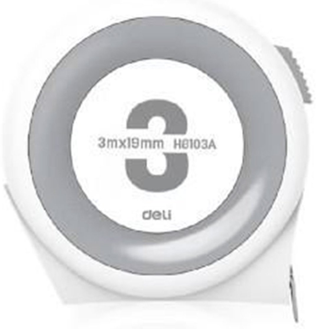 DELI рулетка бытовая H8103A, 3 м х 19 мм