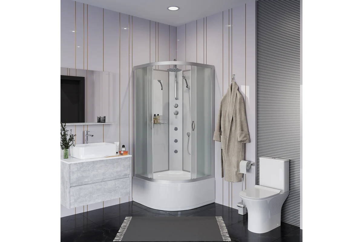 Душевая кабина Niagara NG-2309-14BKTG 100х100х210см