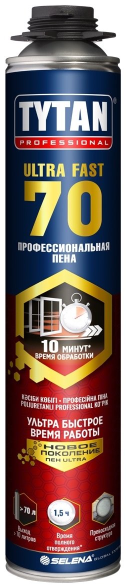 TYTAN пена 70 ULTRA FAST, 870 мл 1 шт